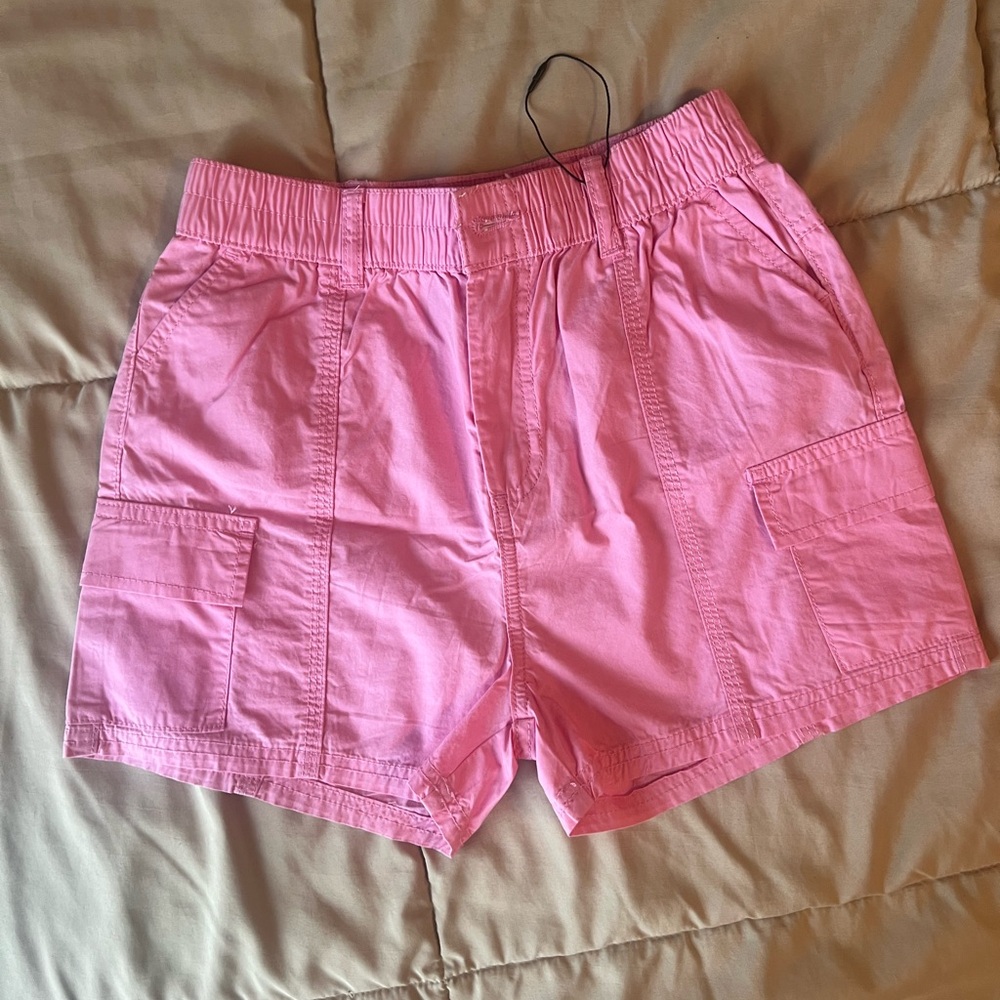 Zara Kids Pink Cargo Shorts